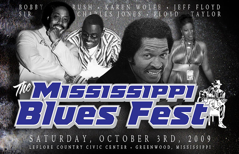 Mississippi Blues Fest Biannual Event chris alford graphic design